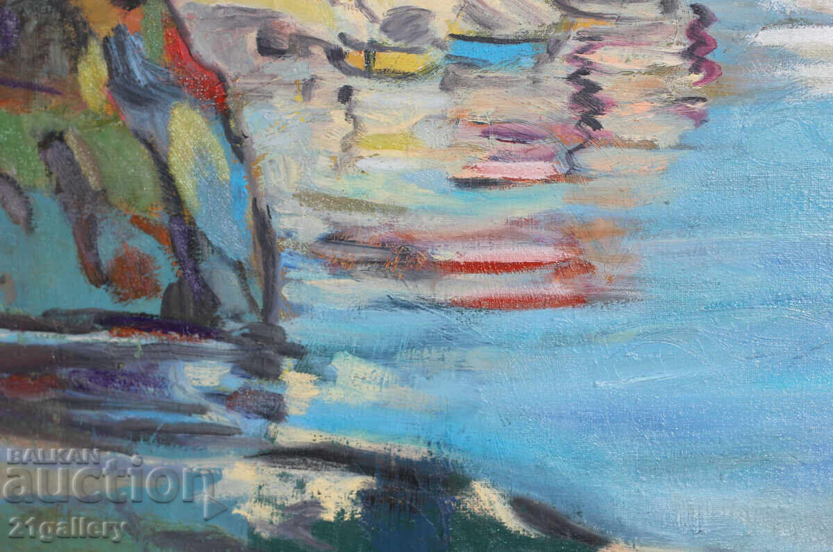 Seascape, oil on canvas, signed - 6 Seascape, oil on canvas, signed - 6