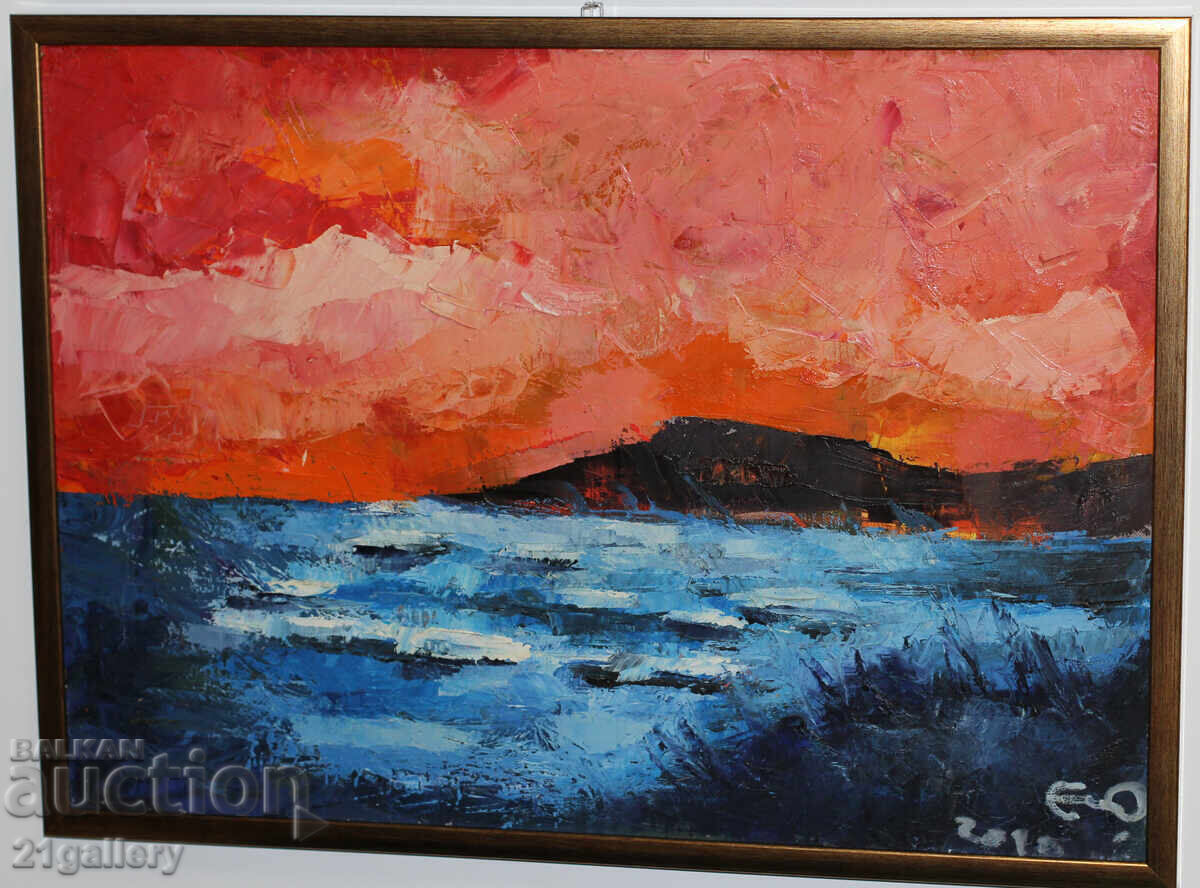 Auction Seascape, oil paints, signed 2010. Auction Seascape, oil paints, signed 2010.