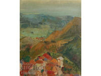 Pictura in ulei, peisaj, semnata