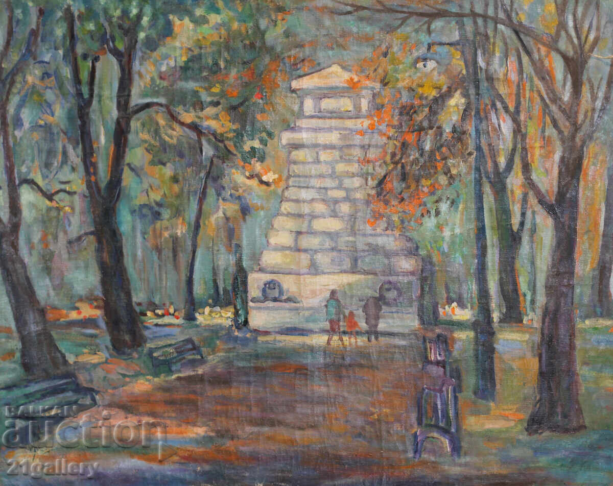 Vasil Daalov (1898 - 1979) Oil painting, cityscape Vasil Daalov (1898 - 1979) Oil painting, cityscape