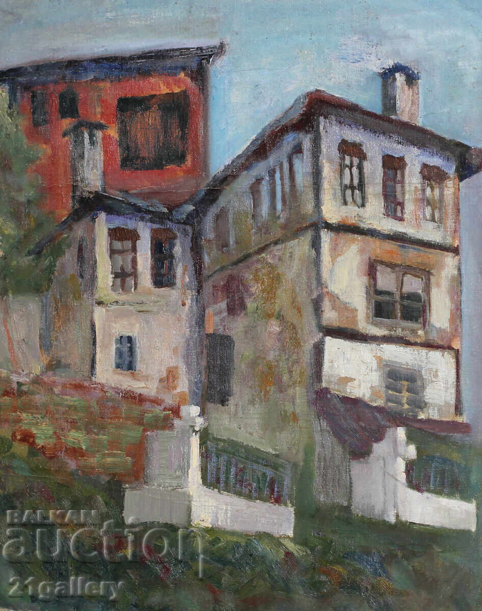 Vasil Daalov (1898 - 1979) Ελαιογραφία, τοπίο - 6 Vasil Daalov (1898 - 1979) Ελαιογραφία, τοπίο - 6