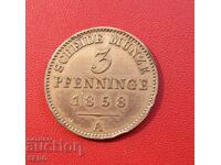 Germania-Prusia-3 Pfennig 1858 A-Berlin