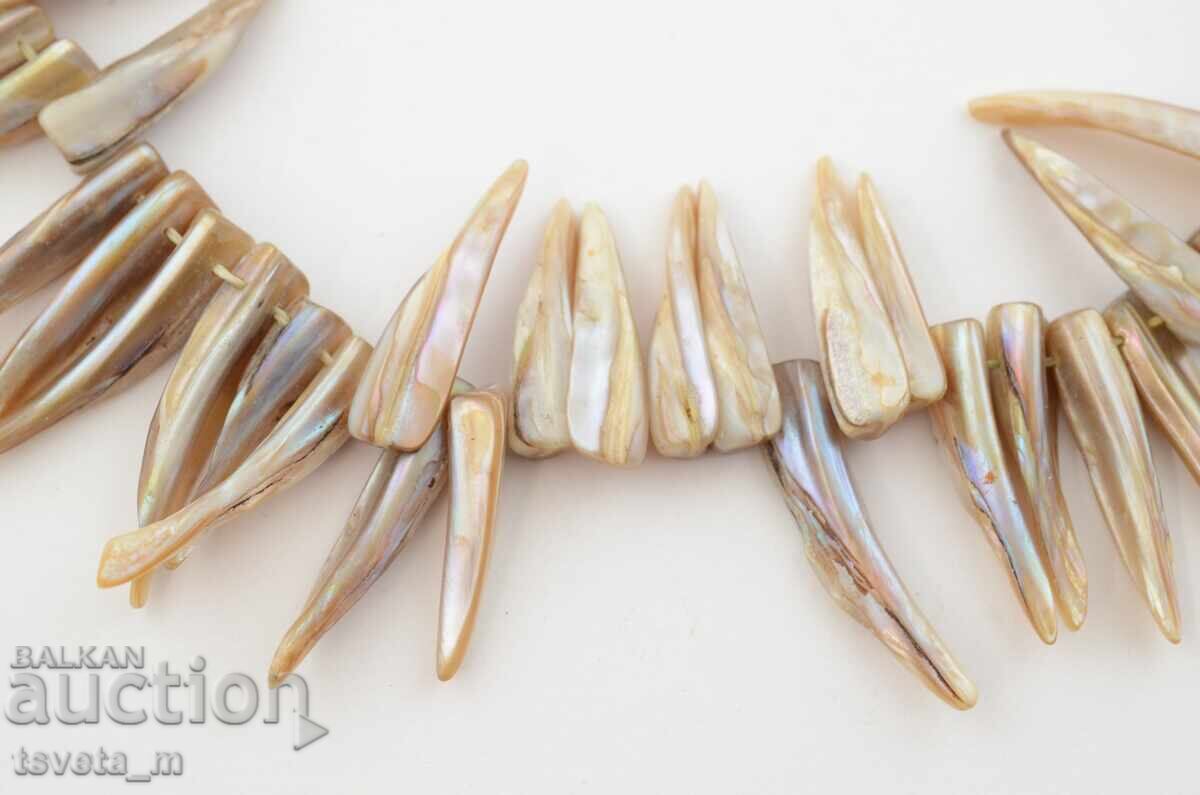 Necklace, necklace made of natural mother-of-pearl with price 15.00 BGN | € 7.67 Necklace, necklace made of natural mother-of-pearl with price 15.00 BGN | € 7.67