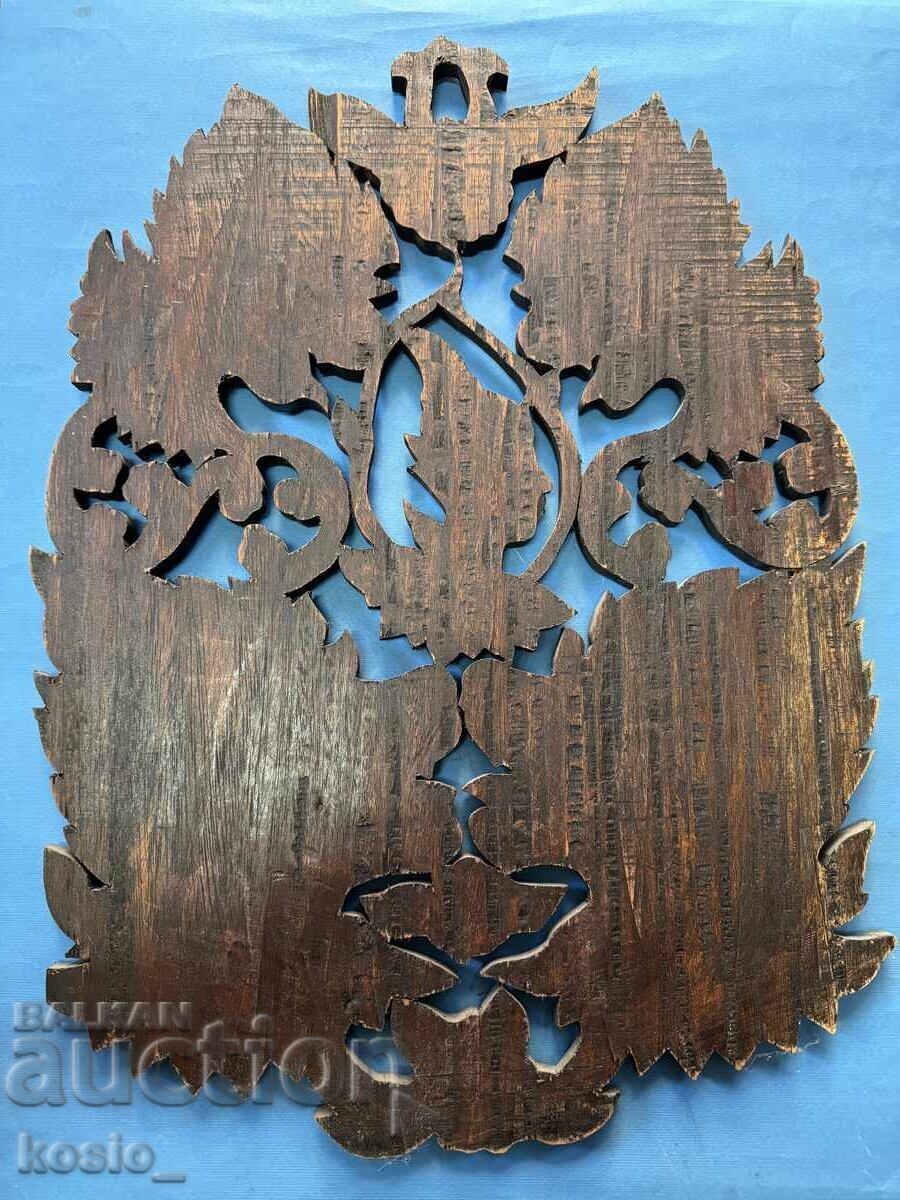 Old Indian woodcarving - panel - 5 Old Indian woodcarving - panel - 5