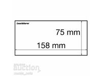 Ambalaj transparent pentru bancnote - Leuchtturm - 166 x 81 mm.