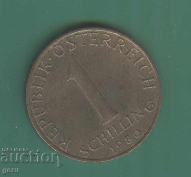 Austria 1 schilling 1980 u1 Austria 1 schilling 1980 u1