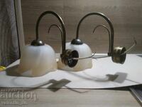 Brass sconces, wall lamps, two identical