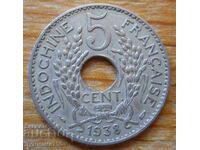 5 centimes 1938 - French Indochina