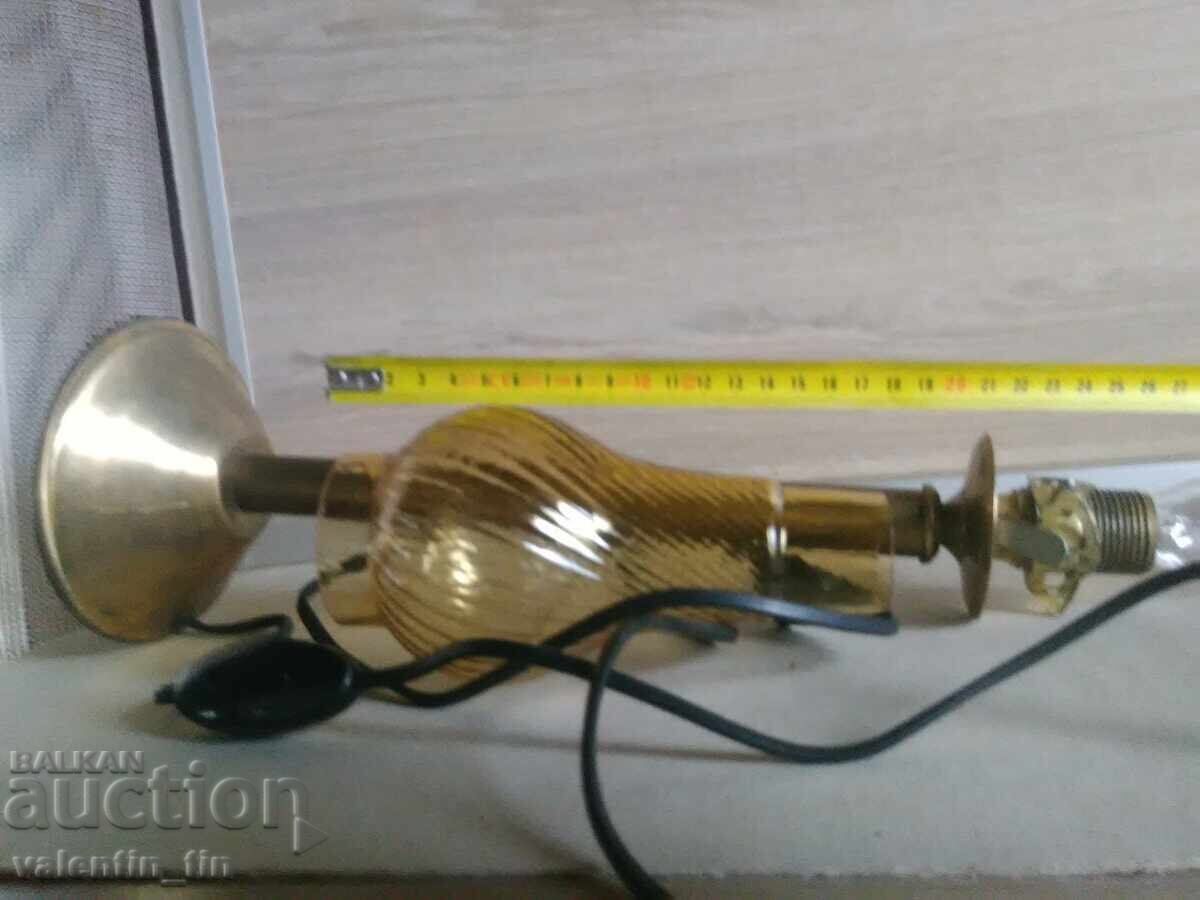 Auction  Brass table night lamp 49 centimeters high