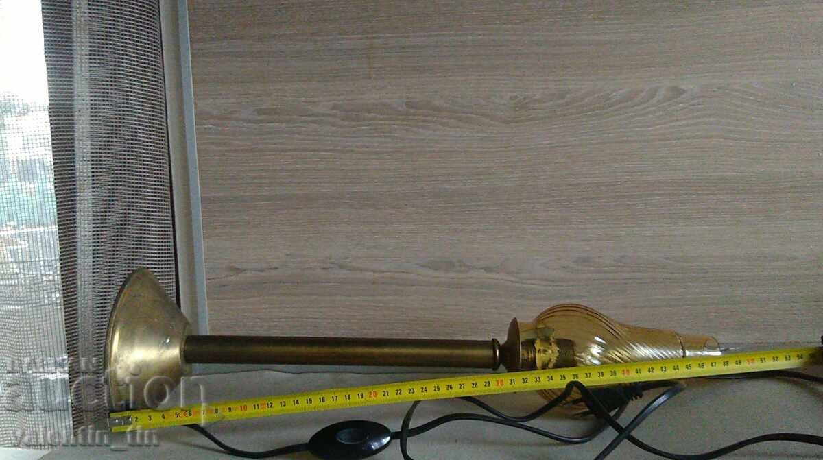 Brass table night lamp 49 centimeters high - 5