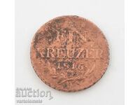 1 kreuzer 1816 - Austria › Austrian Empire