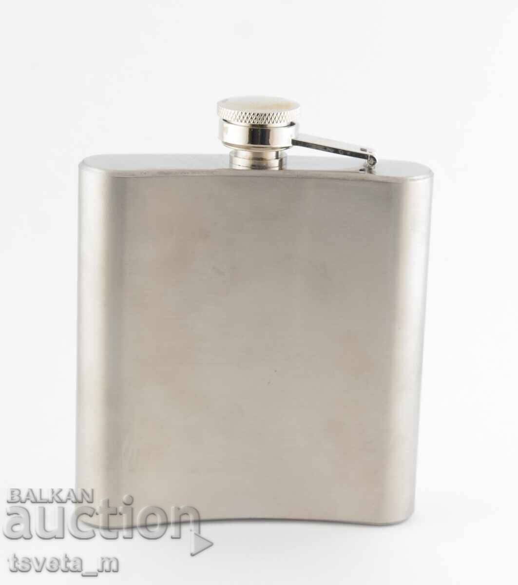 Metal alcohol bottle 7oz / 270 ml with price 5.00 BGN | € 2.56 Metal alcohol bottle 7oz / 270 ml with price 5.00 BGN | € 2.56