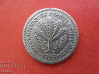 50 cents 1955 Cyprus