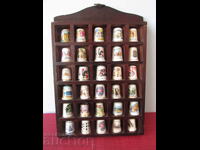 Thimbles collection with display