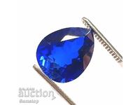 BZC! 2.20 kg natural tanzanite pear cert.AGL from 1st!