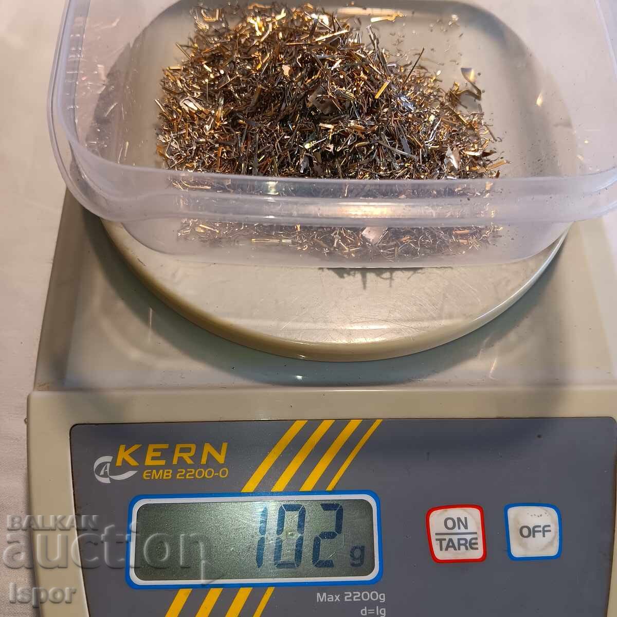 Delivery of Gold plating 102 g Delivery of Gold plating 102 g