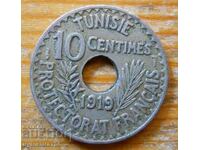 10 centimes 1919 - Tunisia (French colony)