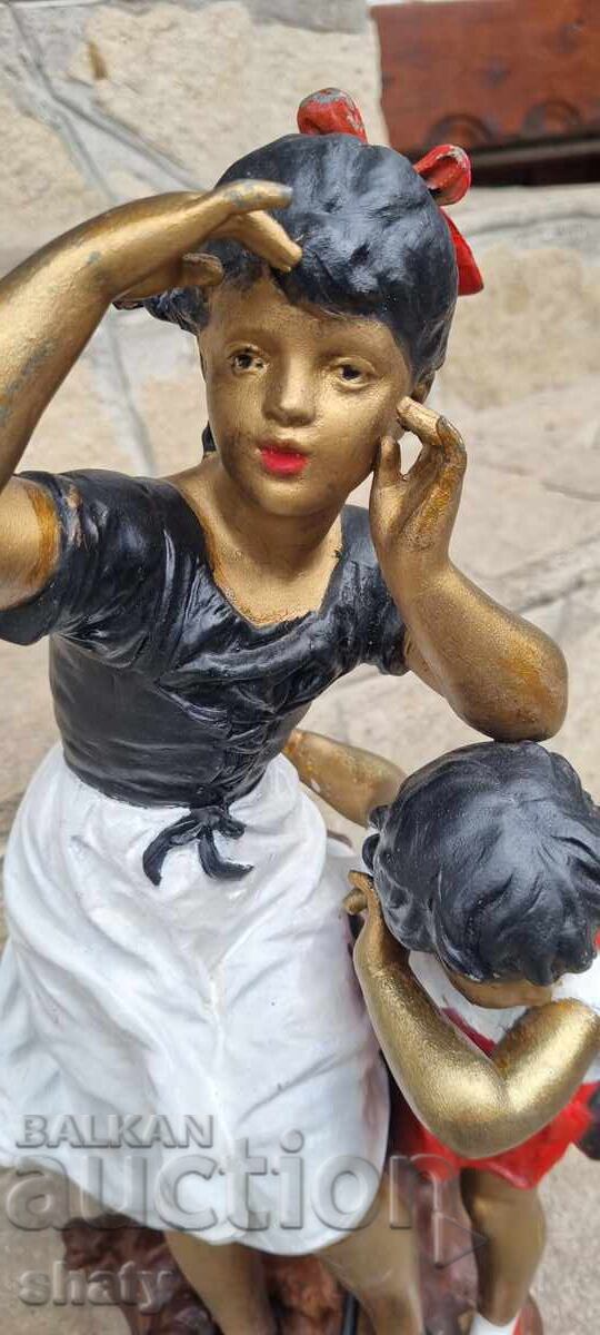 Auction Old metal sculpture. Figure. Antique Auction Old metal sculpture. Figure. Antique