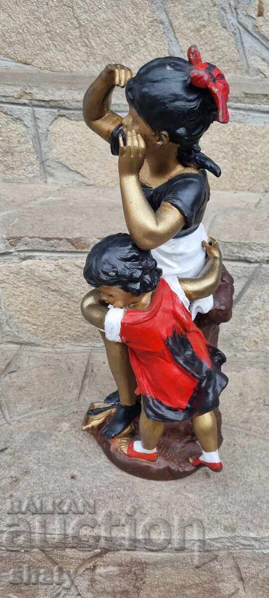 Delivery of Old metal sculpture. Figure. Antique Delivery of Old metal sculpture. Figure. Antique