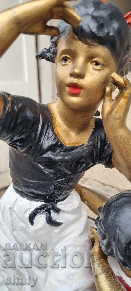 Old metal sculpture. Figure. Antique - 7 Old metal sculpture. Figure. Antique - 7