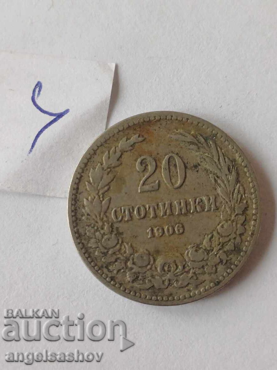 20 de cenți 1906