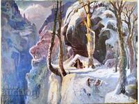 Λιούμπεν Πέτροφ - Τεράστιος Βουλγαρικός Πίνακας - Χειμώνας