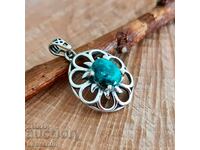 Silver pendant with Turquoise (5636)