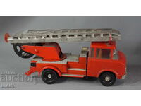 Old German metal toy model fire truck