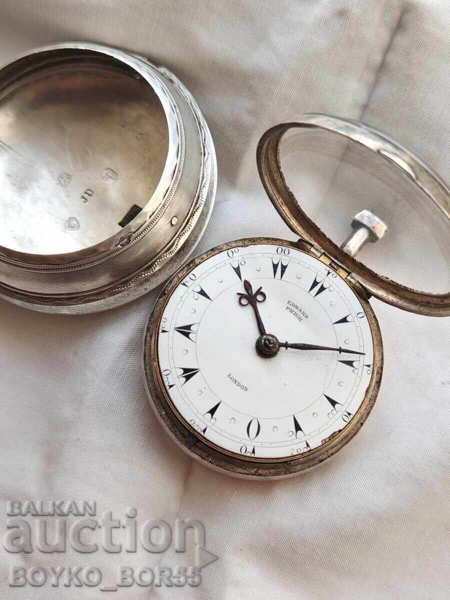 Super Silver Pocket Watch Edward Prior 1820s with price 1200.00 BGN | € 613.55 Super Silver Pocket Watch Edward Prior 1820s with price 1200.00 BGN | € 613.55
