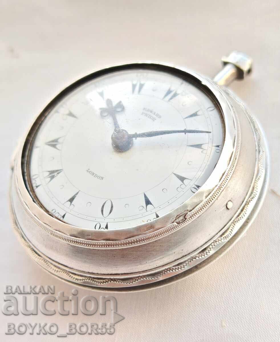 Auction Super Silver Pocket Watch Edward Prior 1820s Auction Super Silver Pocket Watch Edward Prior 1820s