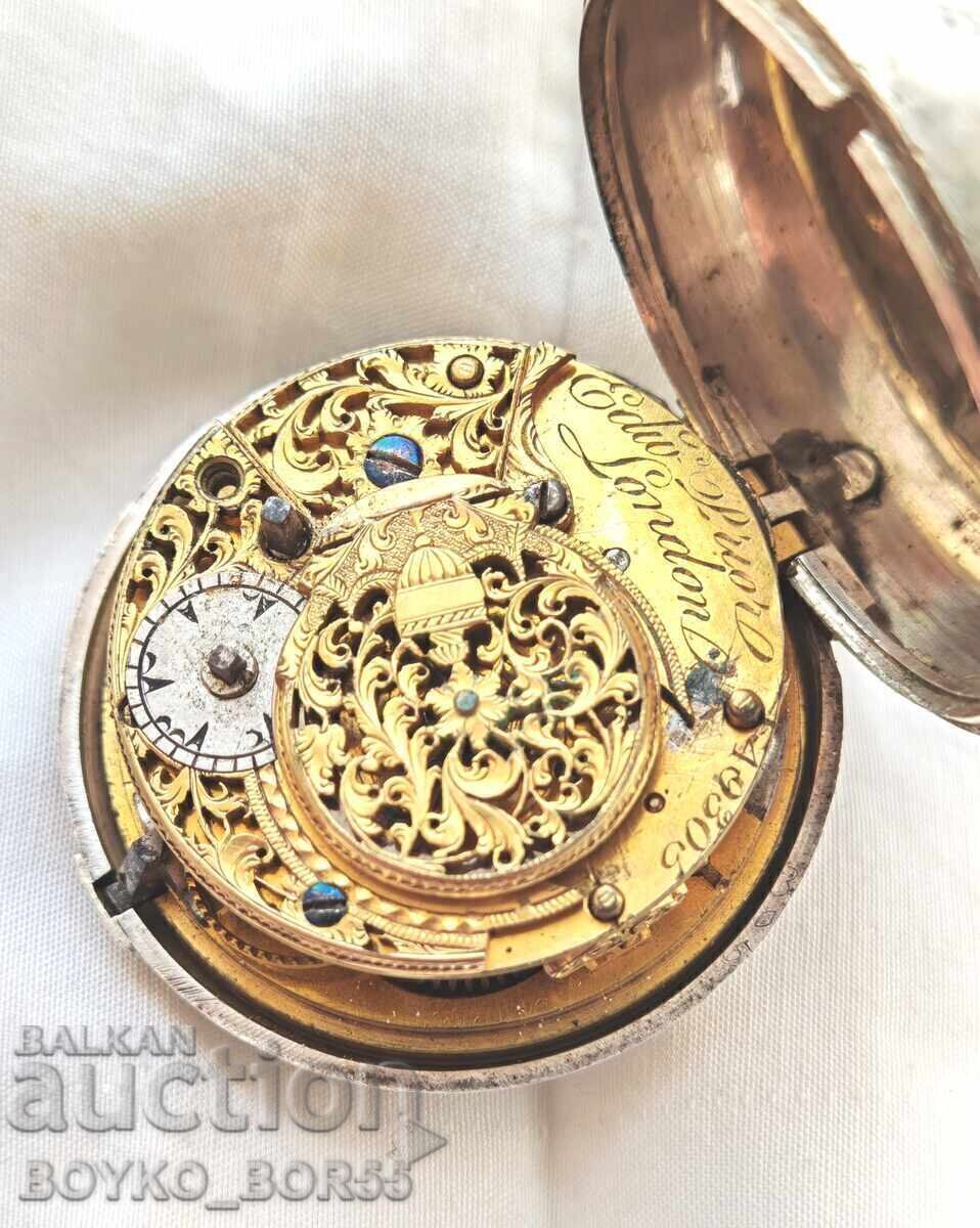 Super Silver Pocket Watch Edward Prior 1820s - 5 Super Silver Pocket Watch Edward Prior 1820s - 5