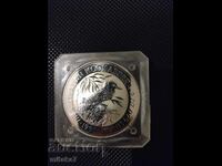 Moneda de argint "Kookaburra", 2 oz, Australia, 1992