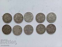 10 pcs. 1 leva each. 1882.