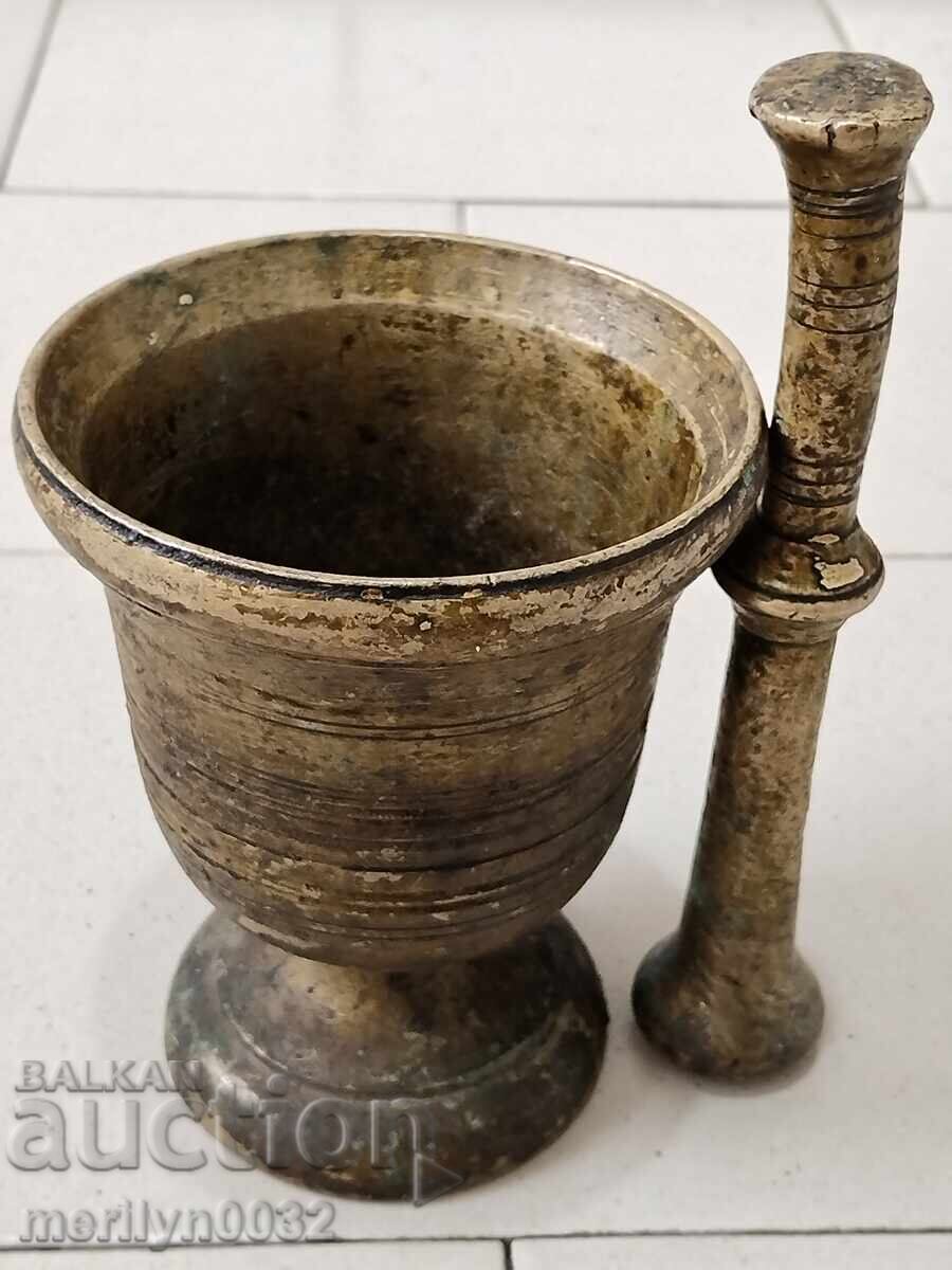 Old bronze mortar, mortar and pestle - 5 Old bronze mortar, mortar and pestle - 5