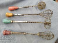 1930 Old hand mixer/mechanical -4pcs