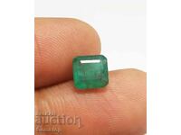 BZC! 3.37 carat natural emerald square of 1st grade! GGL certificate