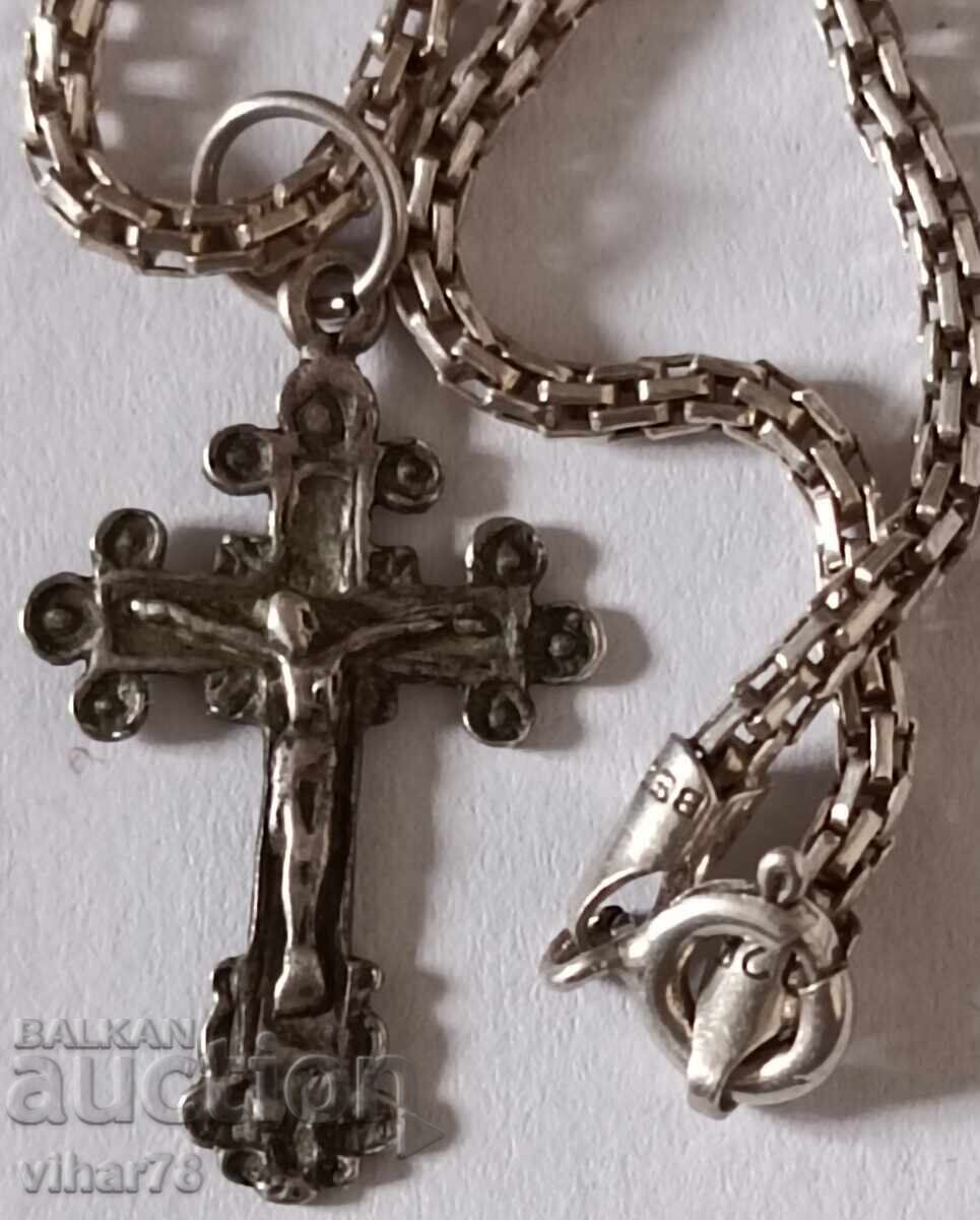 Silver cross with chain - 7 Silver cross with chain - 7