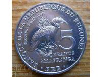 5 francs 2014 - Burundi