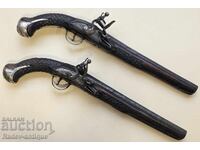 A pair of Balkan flintlock pistols