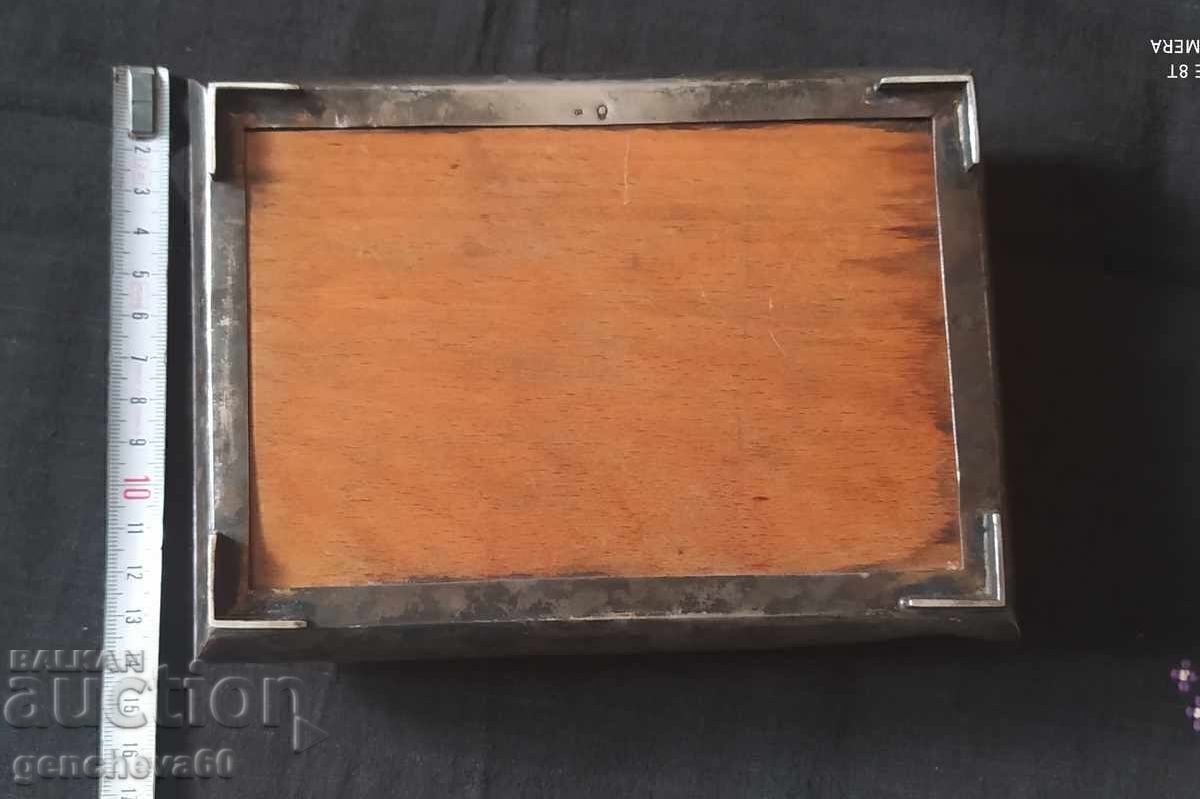 Σπάνιο!!! Ασημένιο κουτί τσιγάρων με χάραξη 500γρ. Σημάδια - 6