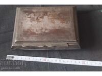 Huge old silver cigarette box 500g