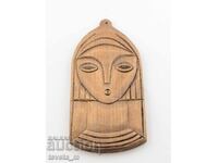 Small wood carving, wall panel