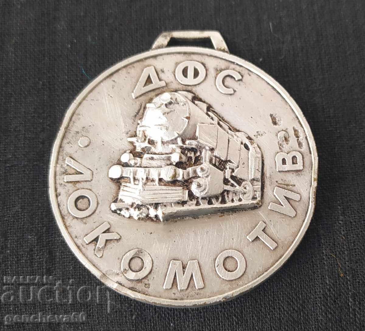 Plaque of the football club DFS Lokomotiv Sofia - 7