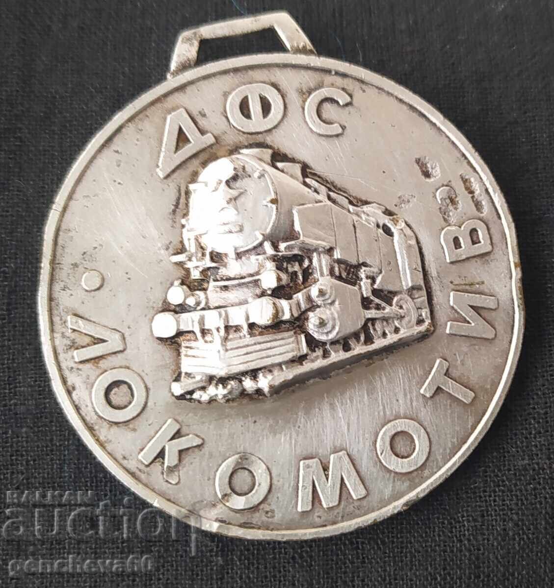 Placa clubului de fotbal DFS Lokomotiv Sofia Placa clubului de fotbal DFS Lokomotiv Sofia