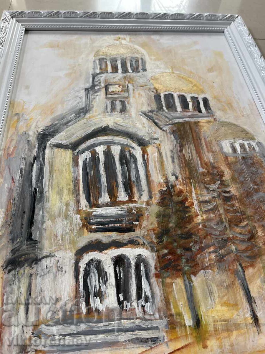 Auction  Venelin Petrov painting - “The Cathedral of St. Alexander Nevsky”