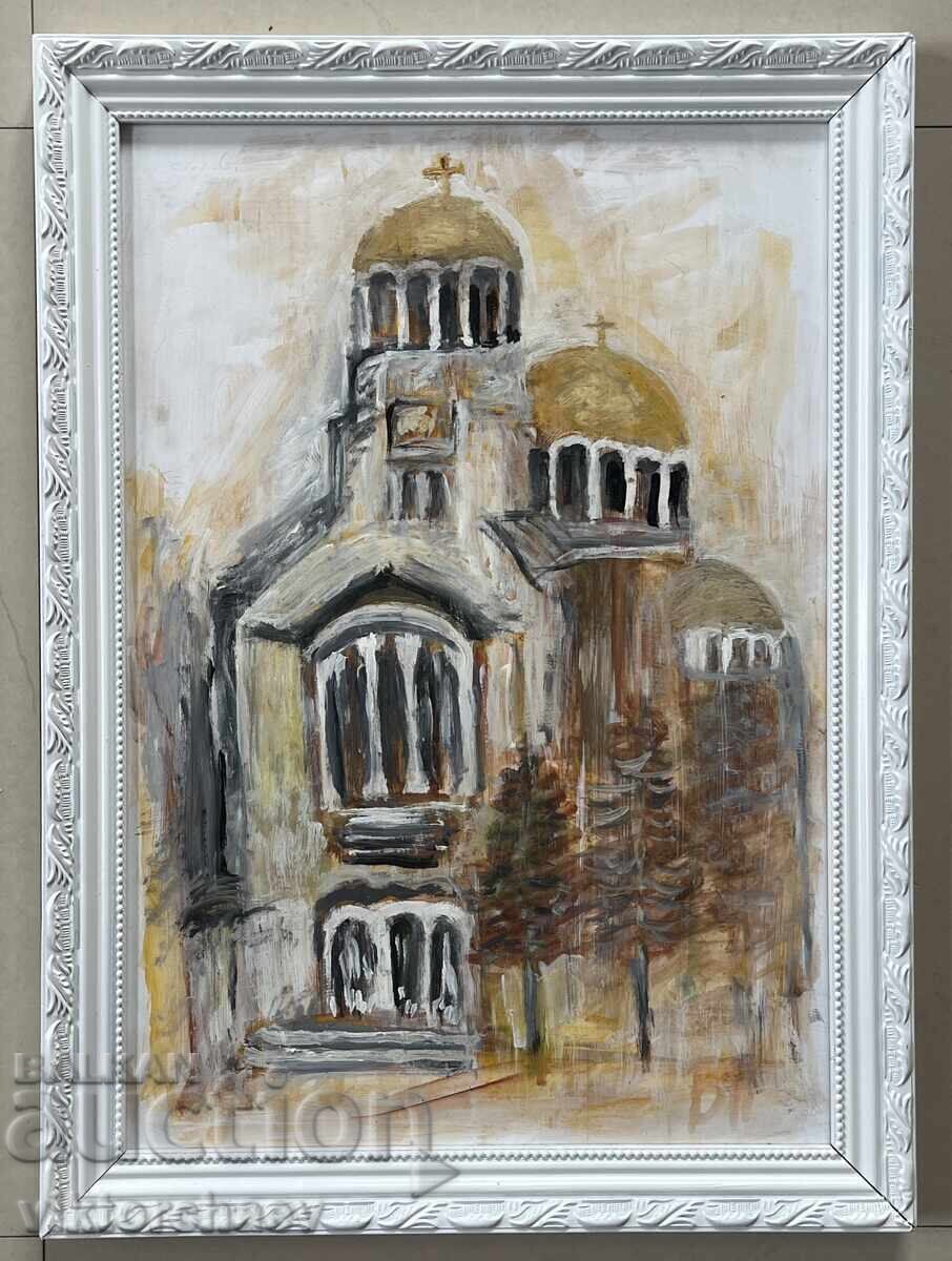 Venelin Petrov painting - “The Cathedral of St. Alexander Nevsky”