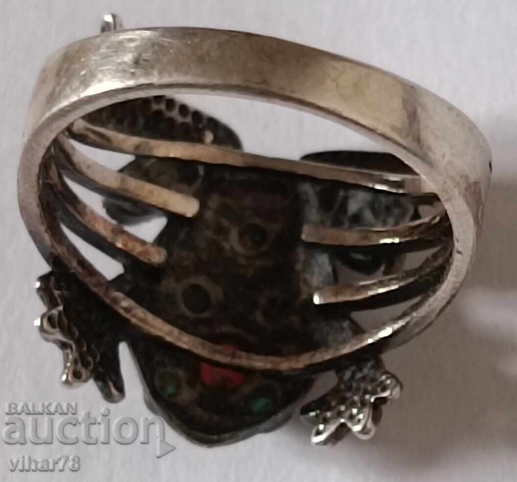 Delivery of WOMEN'S SILVER FROG RING Delivery of WOMEN'S SILVER FROG RING