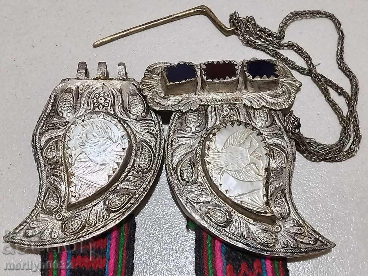 Delivery of Mid 19th century silver pafts with mother-of-pearl in pafta jewelry Delivery of Mid 19th century silver pafts with mother-of-pearl in pafta jewelry