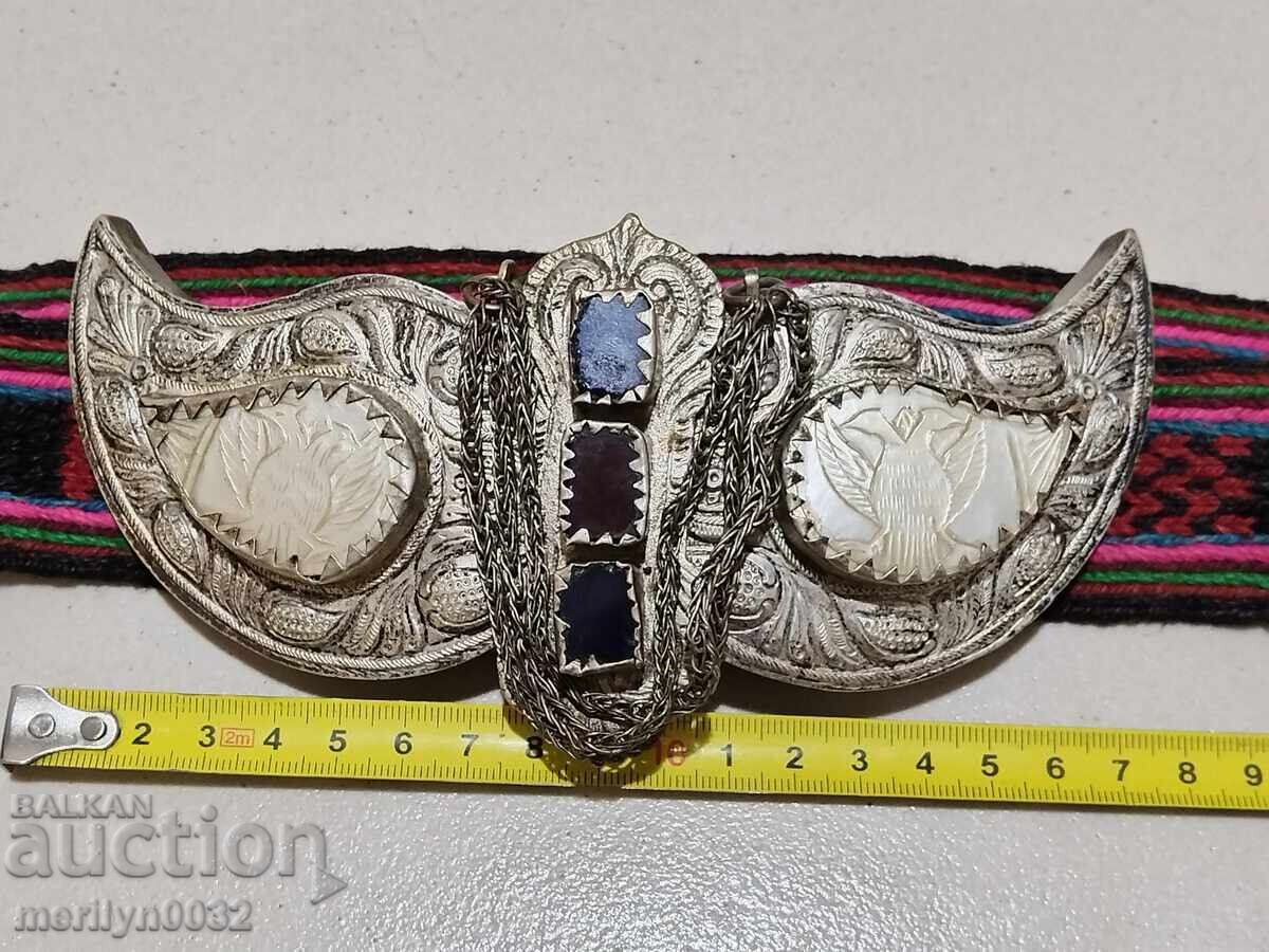 Mid 19th century silver pafts with mother-of-pearl in pafta jewelry - 5 Mid 19th century silver pafts with mother-of-pearl in pafta jewelry - 5