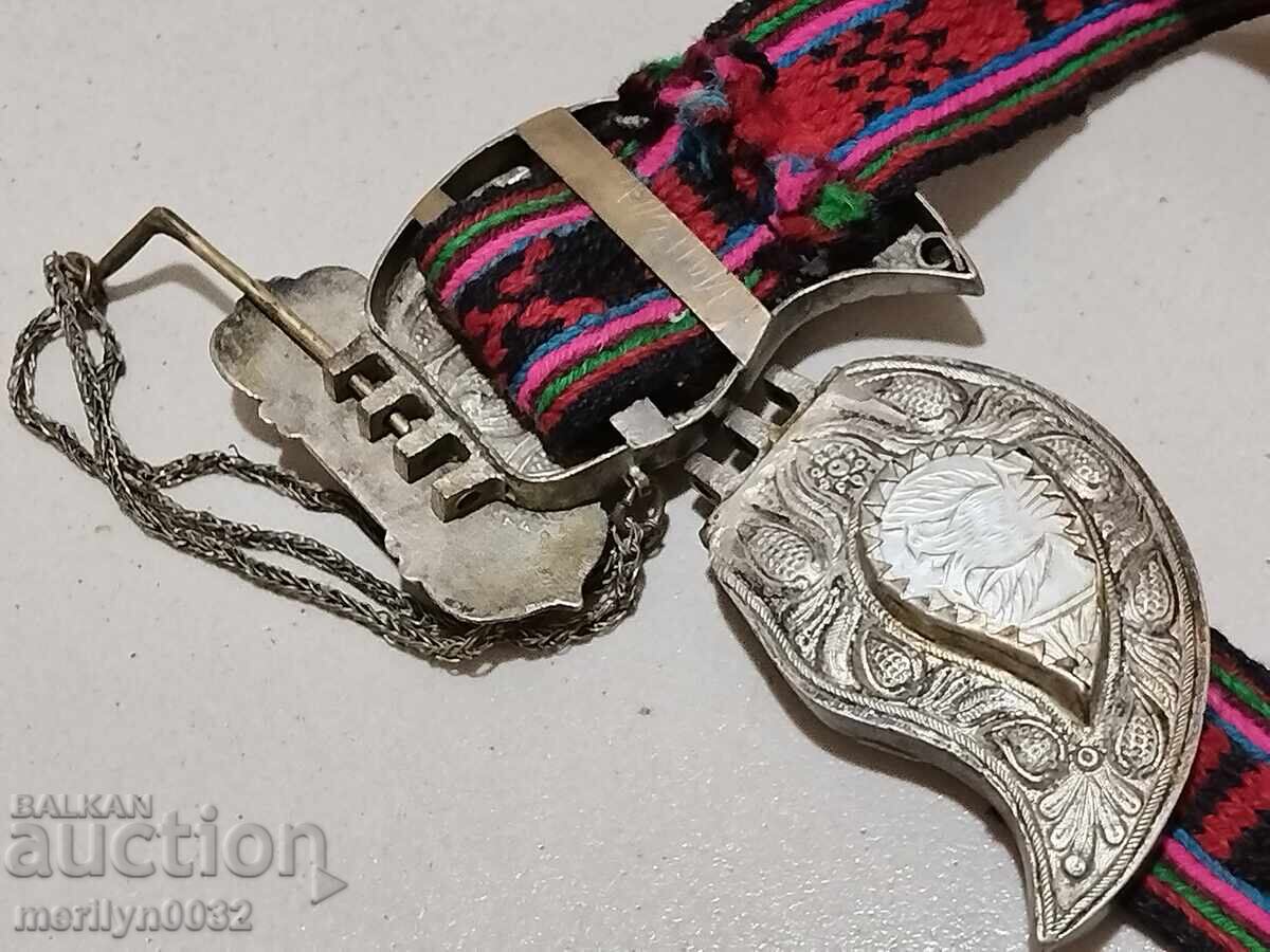 Mid 19th century silver pafts with mother-of-pearl in pafta jewelry - 7 Mid 19th century silver pafts with mother-of-pearl in pafta jewelry - 7